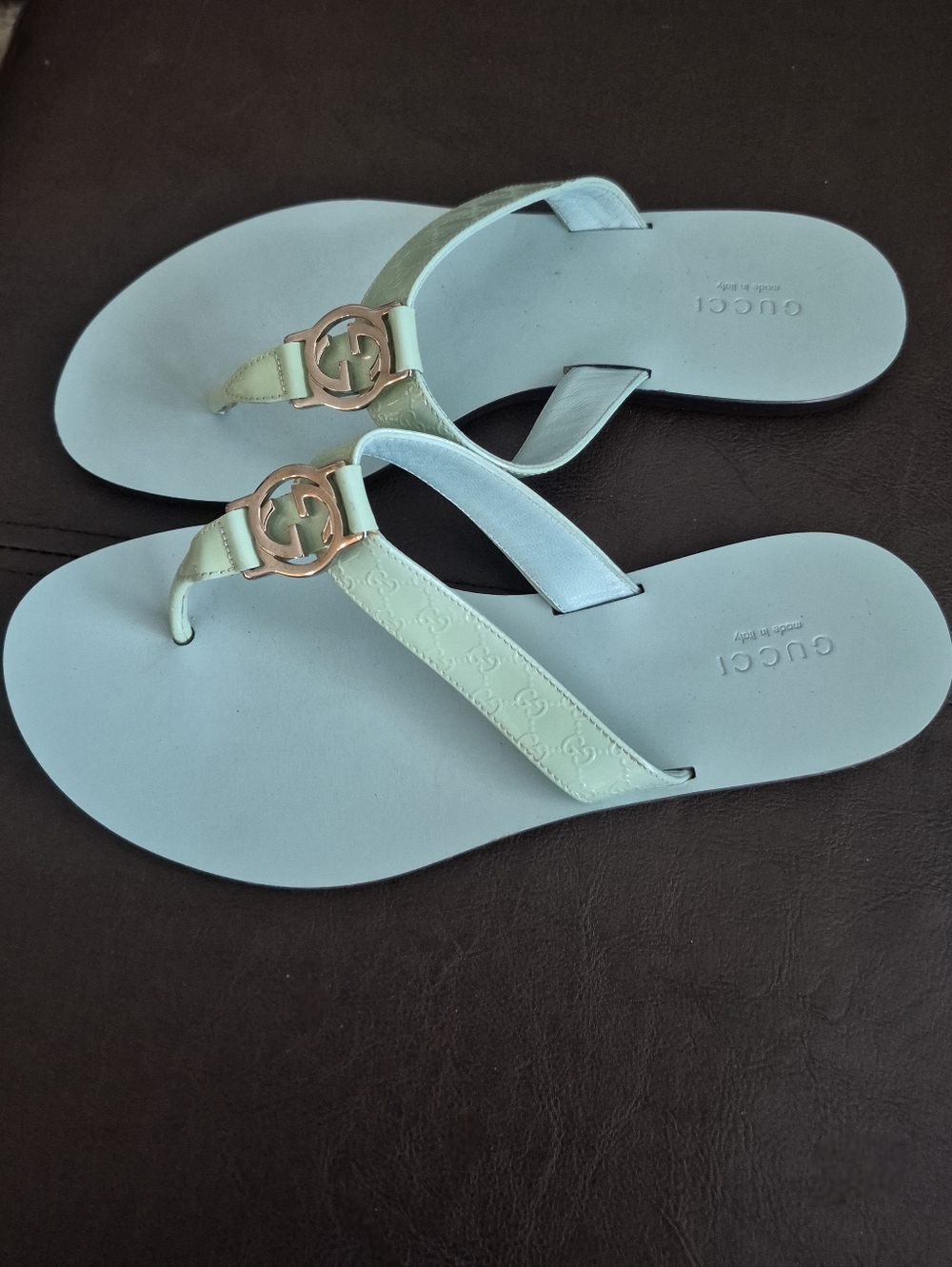 Gucci Guccissima Web Thong Sandals - Picture 12 of 16